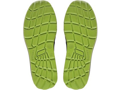 Obuv poltopánka CXS TEXLINE RAB S1, s oceľ.šp., čierno-zelená, veľ. 40