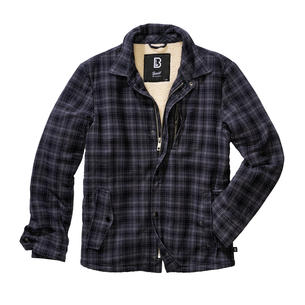 Bunda Brandit Classic Sherpa - sivá-čierna, 5XL