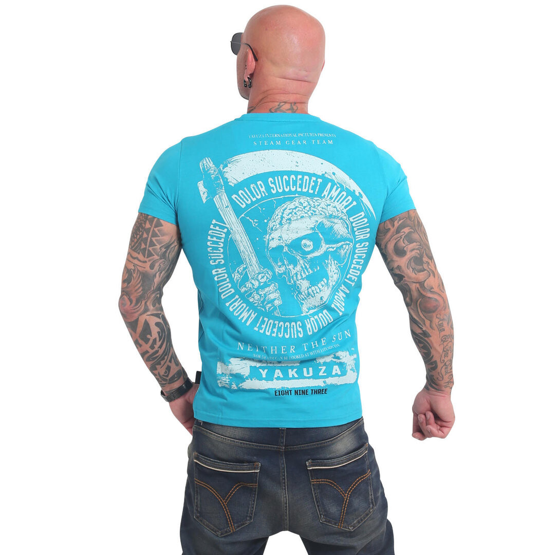 Tričko pánske Yakuza Neither - modré-biele, M