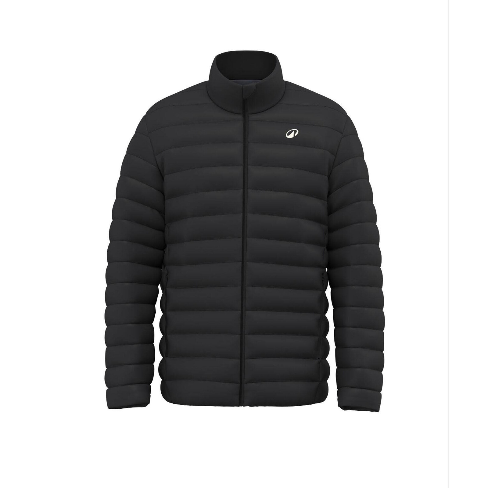 Pánska prešívaná turistická bunda MH100 čierna