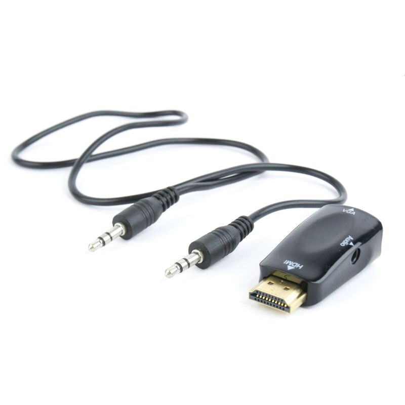 Adaptér C-TECH HDMI na VGA + Audio, MF CB-AD-HDMI-VGA