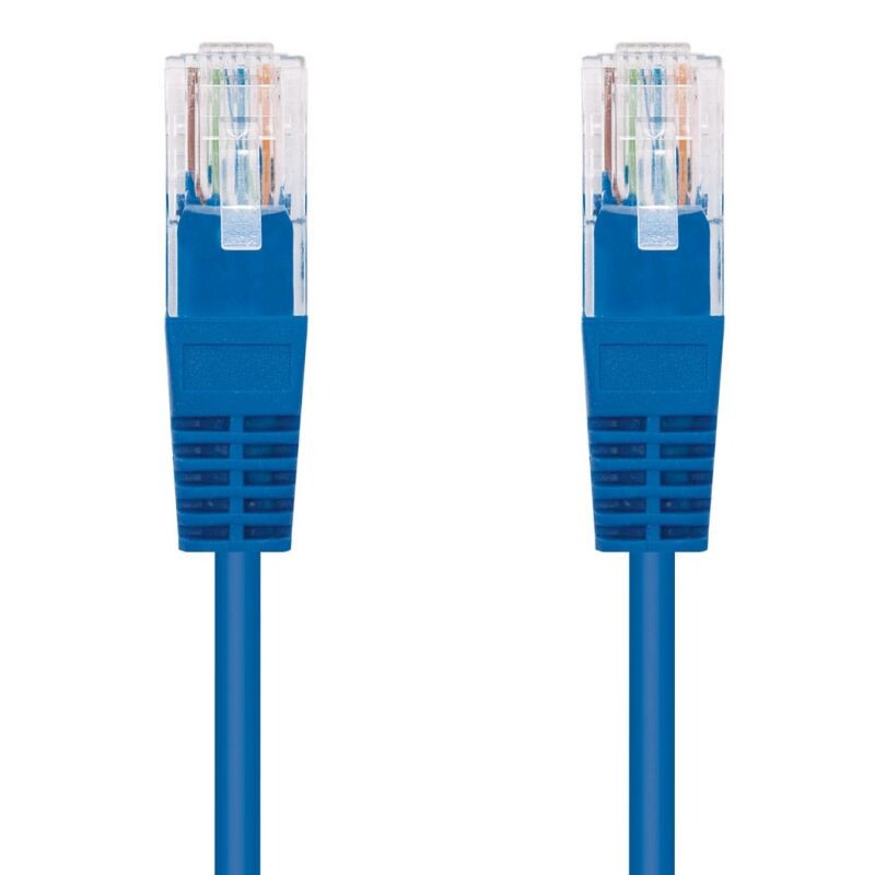 Kábel C-TECH patchcord Cat5e, UTP, modrý, 5m CB-PP5-5B