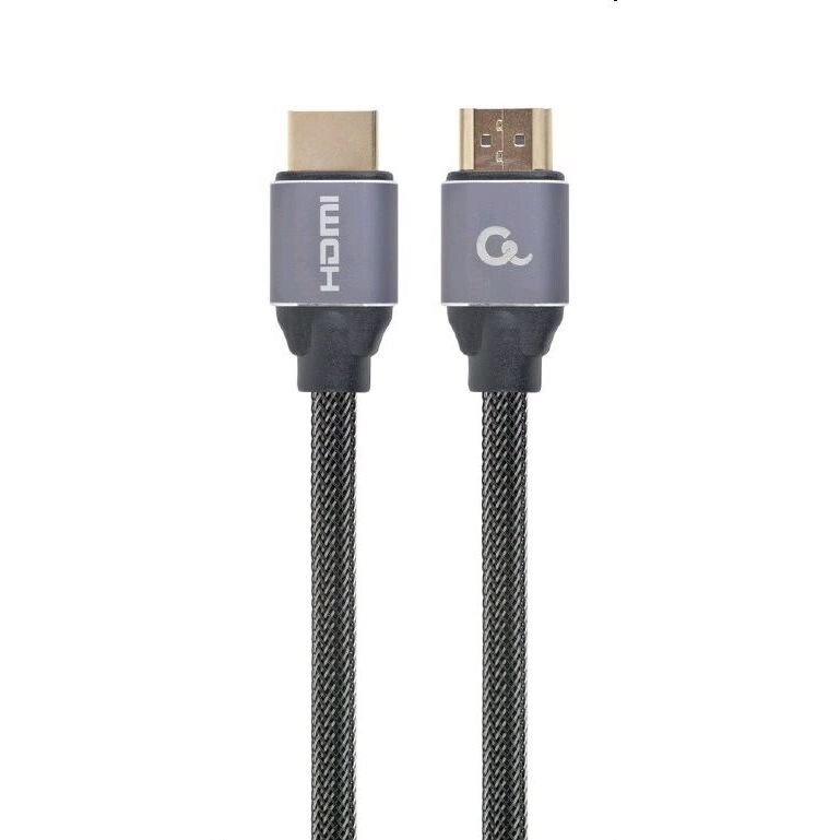 Kábel CABLEXPERT HDMI 2.0, 5m, opletený, čierny, blister CCBP-HDMI-5M