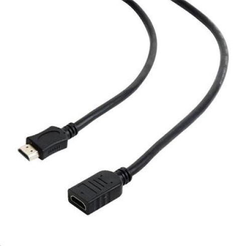 Kábel CABLEXPERT HDMI-HDMI 1,8m, 1.4, MF tienený, pozlátené kontakty, predlžovací, čierny CC-HDMI4X-6