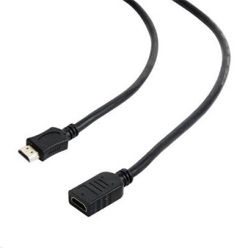 Kábel CABLEXPERT HDMI-HDMI 3m, 1.4, MF tienený, pozlátené kontakty, predlžovací, čierny CC-HDMI4X-10