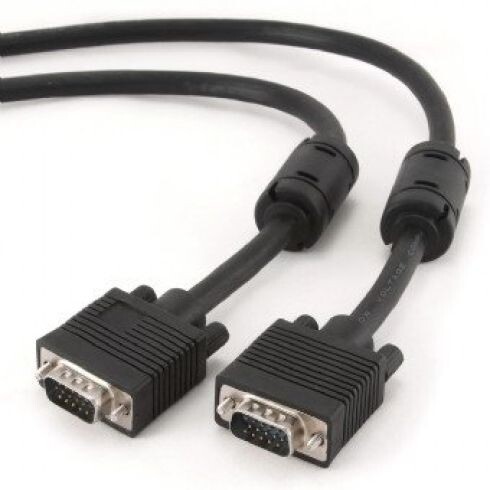 Kábel CABLEXPERT pripojný k mon 15M15M VGA 15m tienený extra, ferrity BLACK CC-PPVGA-15M-B