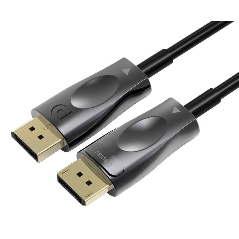 PremiumCord Optický DisplayPort 1.4 kabel MM, pozlátené konekt. 15m kport6-15