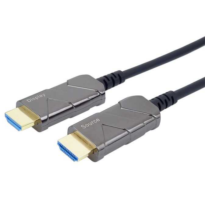 PremiumCord Ultra High Speed HDMI 2.1 optický fiber kabel 8K@60Hz, pozlátený 15m kphdm21x15