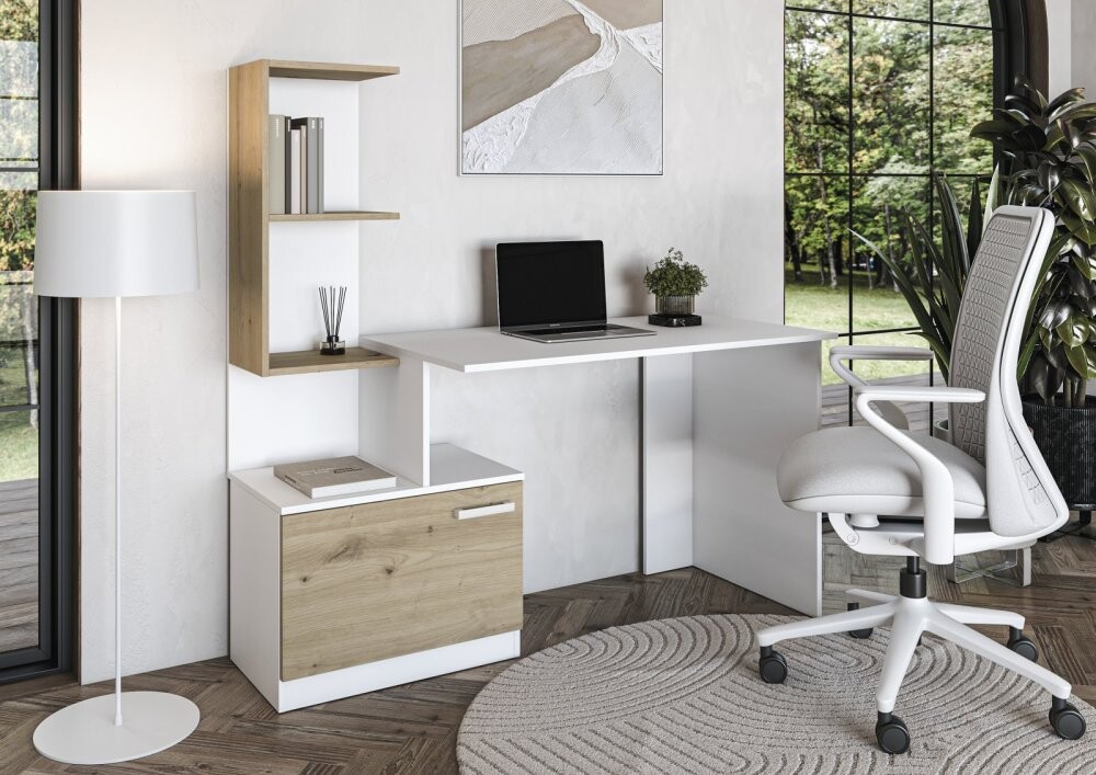 Písací stôl s úložným priestorom MISO Halmar