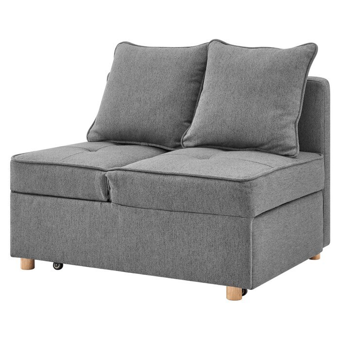 KONDELA Osvaldo rozkladacia pohovka sivá