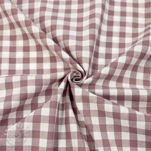Bavlnená látka Check mauve