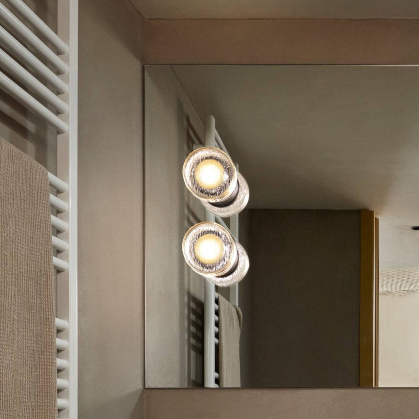 MARSET LED vonkajšie nástenné svietidlo ROC, biele, 14 cm, IP65, TRIAC