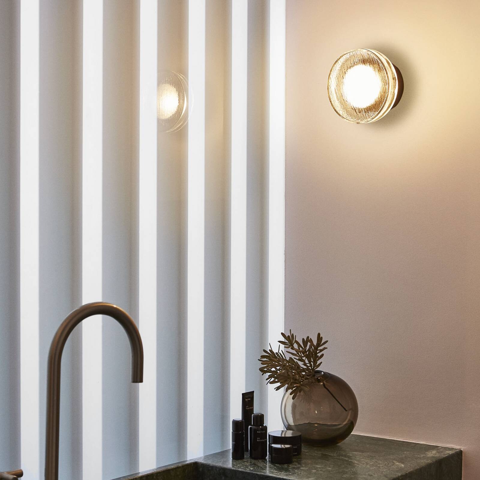 MARSET LED vonkajšie nástenné svietidlo ROC, čierne, 14 cm, IP65, TRIAC