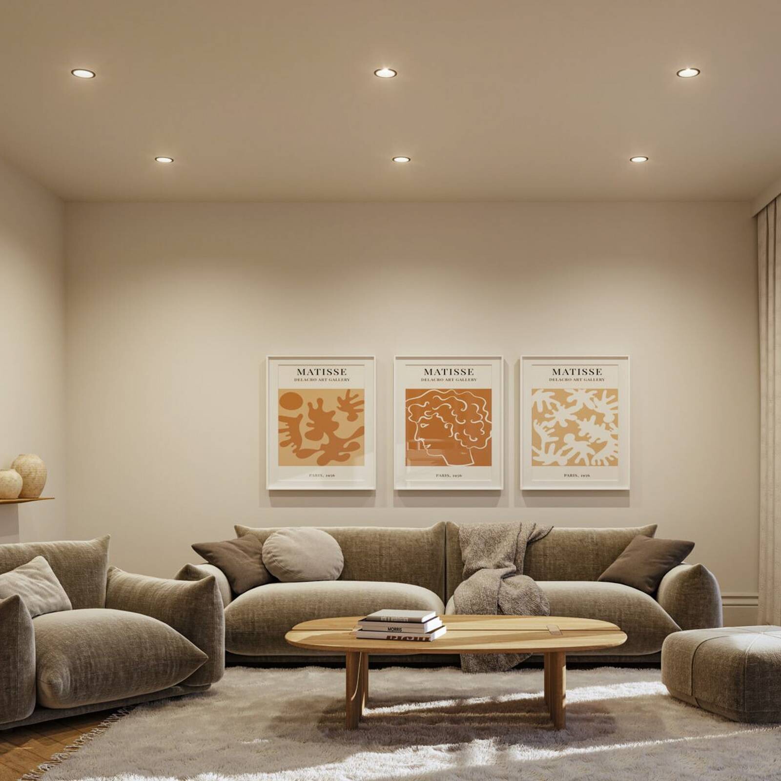 Paulmann zapustene LED svietidla Cole Coin čierna Ø9cm IP44 stmievateľné 3ks