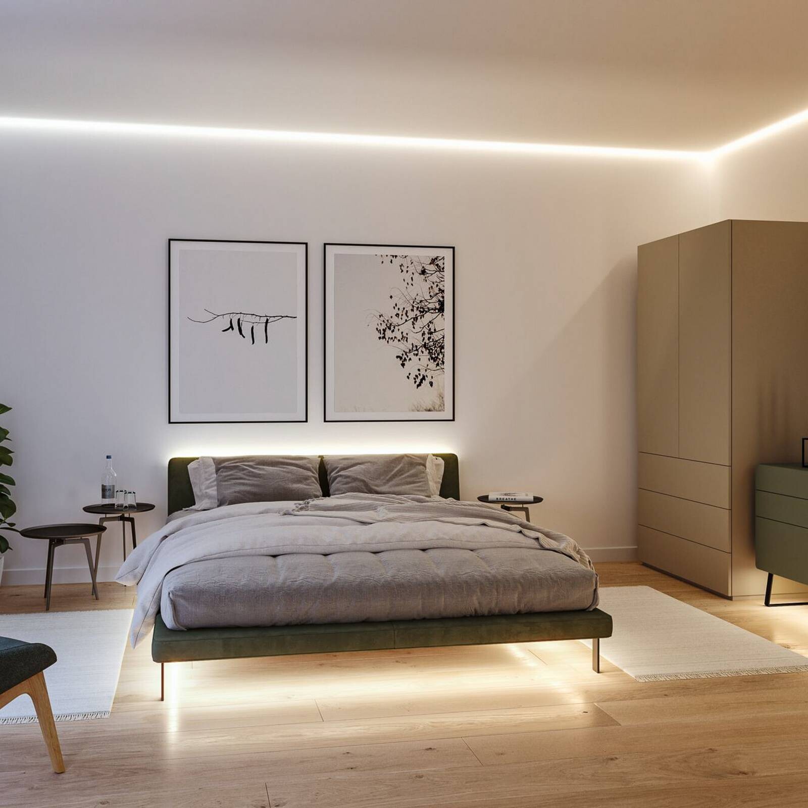 Paulmann LED pás MaxLED 1000 základná sada, 3 m, strieborná, CCT