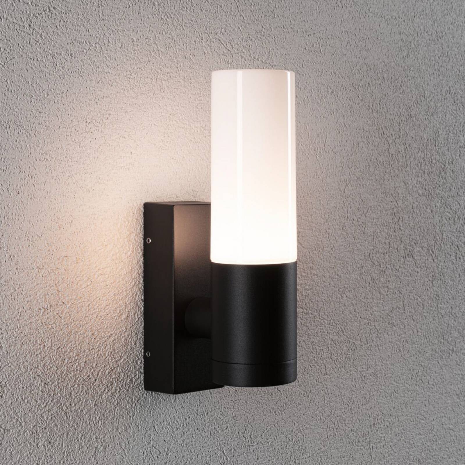 Paulmann Vonkajšie nástenné svietidlo Tralia, antracitová farba, výška 25 cm