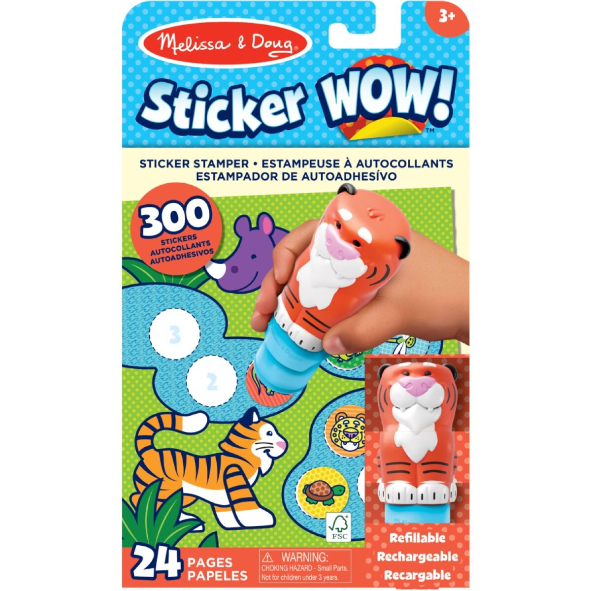 Melissa & Doug sticker wow nálepky tiger