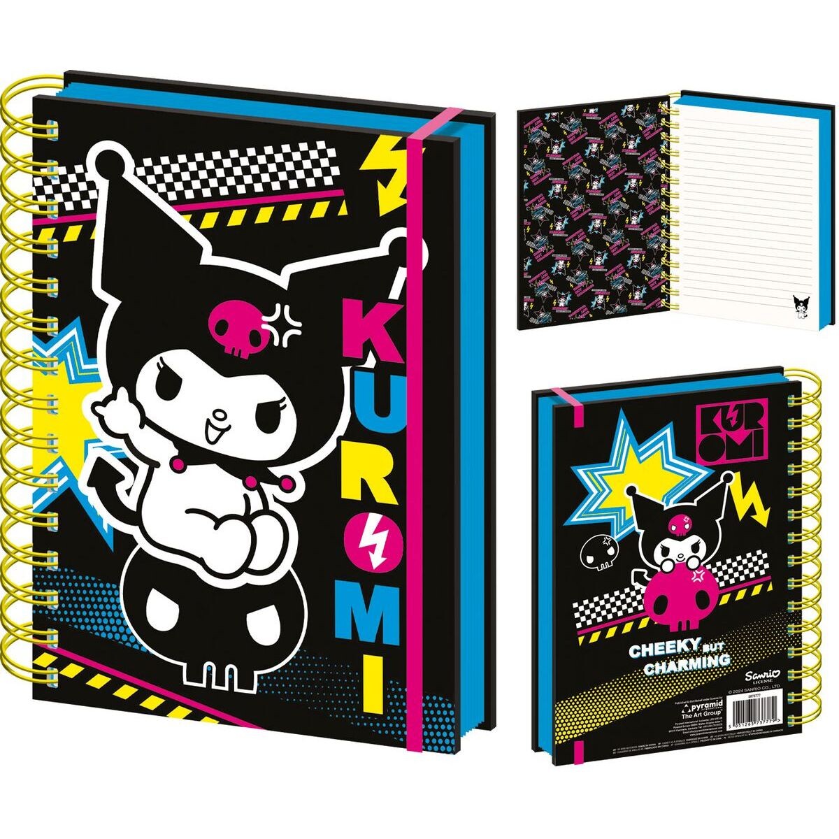 Pyramid Kuromi krúžkový blok A5 DPL10