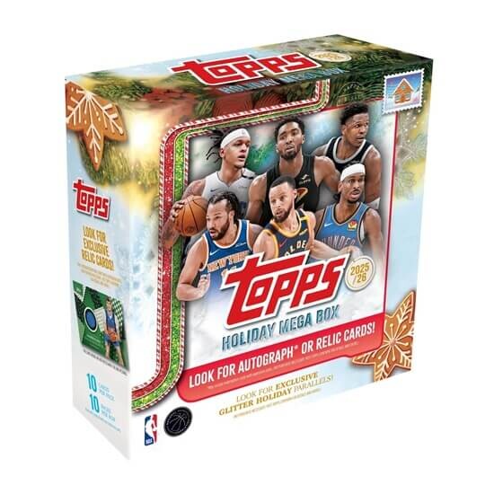 Panini 2025-2026 NBA karty Topps Basketball Holiday Mega Box