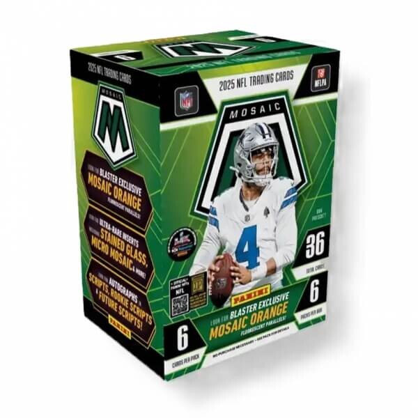 Panini 2025 Panini Mosaic NFL Football Blaster Box - karty amerického futbalu