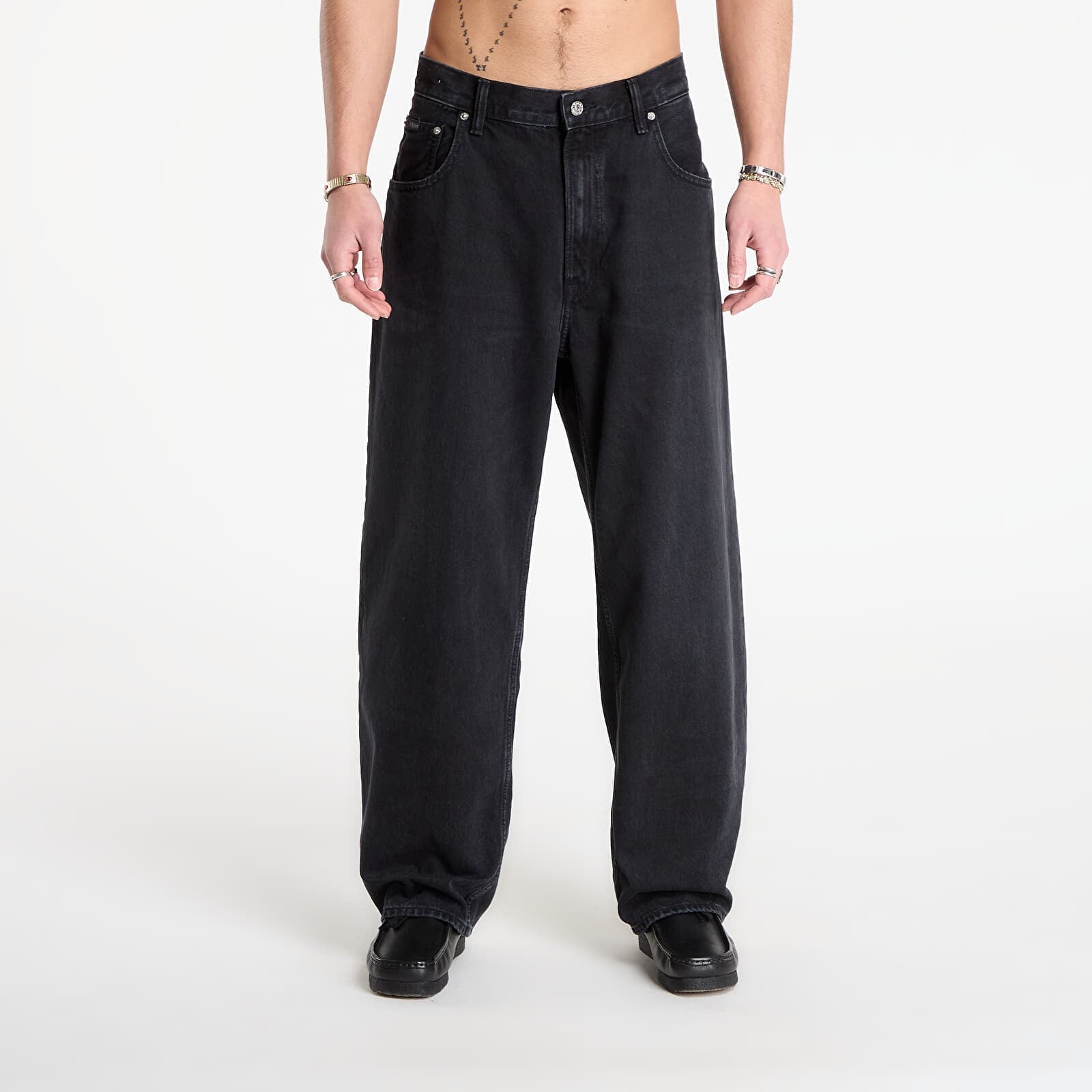 Džínsy Calvin Klein Jeans Barrel Covenant Jeans Black 31