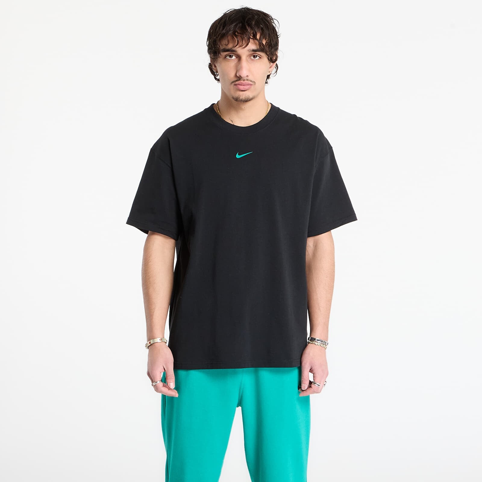 Tričko Nike x NOCTA Men's T-Shirt Black/ Neptune Green S