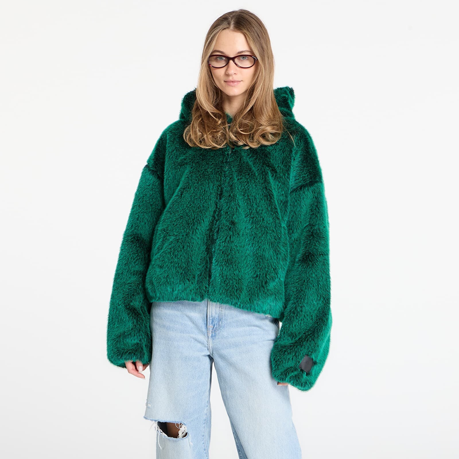 Mikina Jordan Off Crt Bball Hoodie Hooded Full Zip Ls Top Malachite M