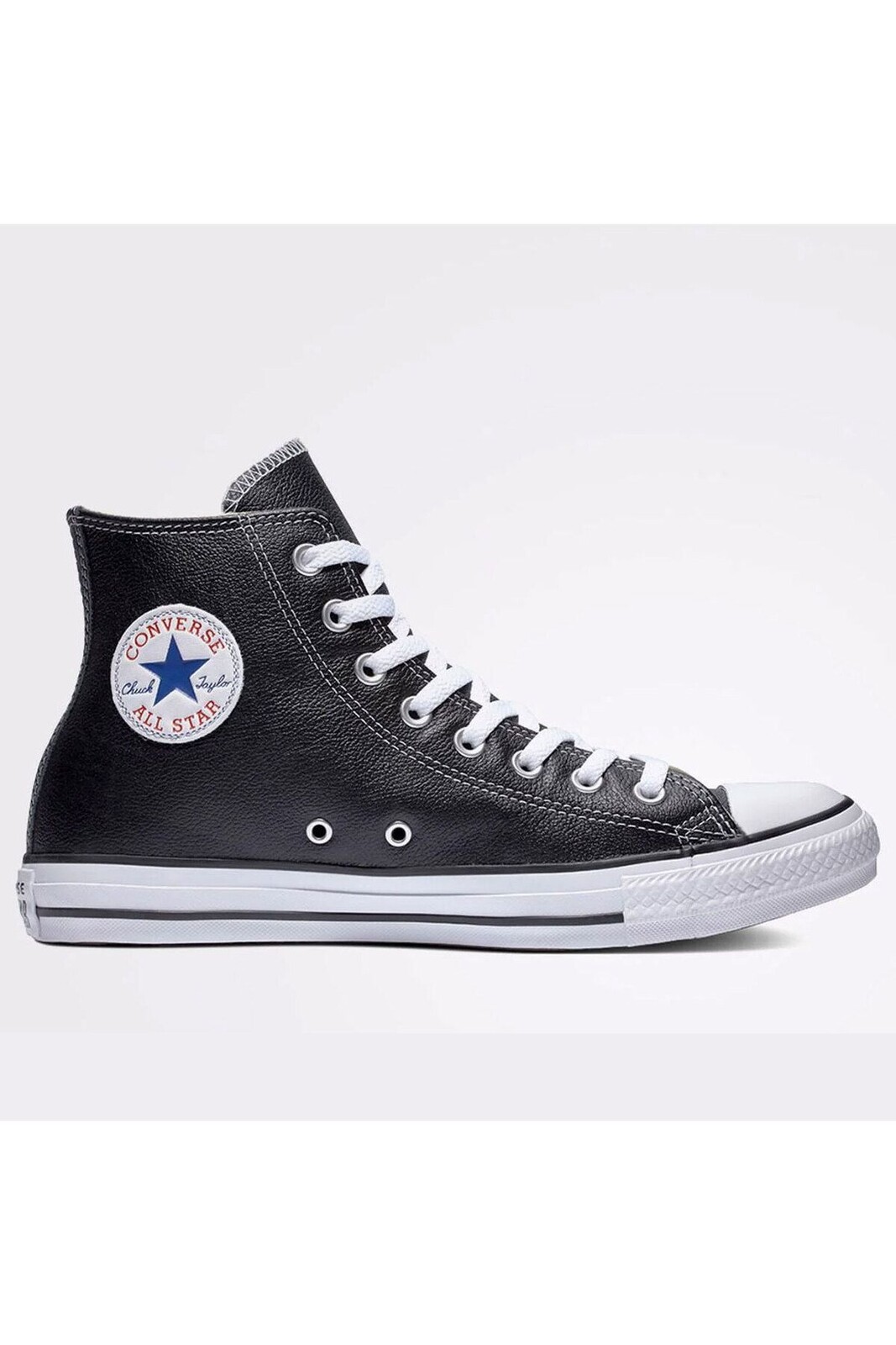 Čierne dámske kožené členkové tenisky Converse