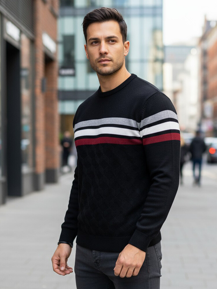 Pánsky vzorovaný sveter