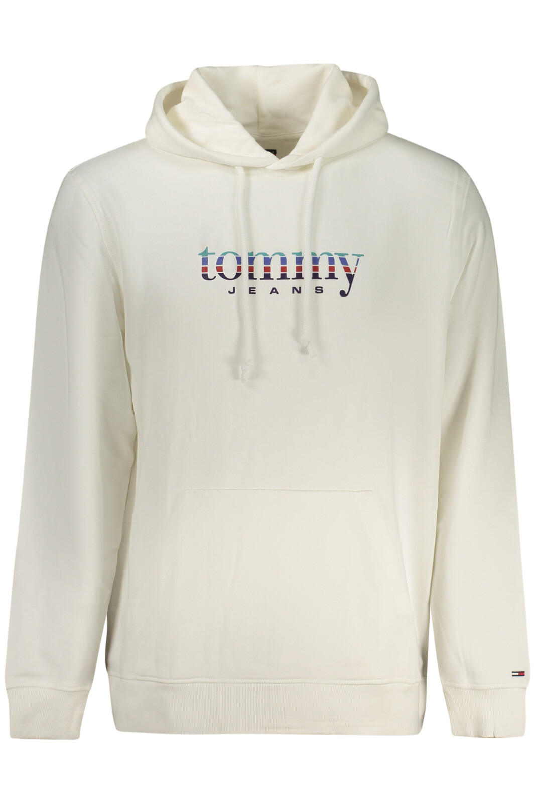 Biela mikina s kapucňou Tommy Jeans