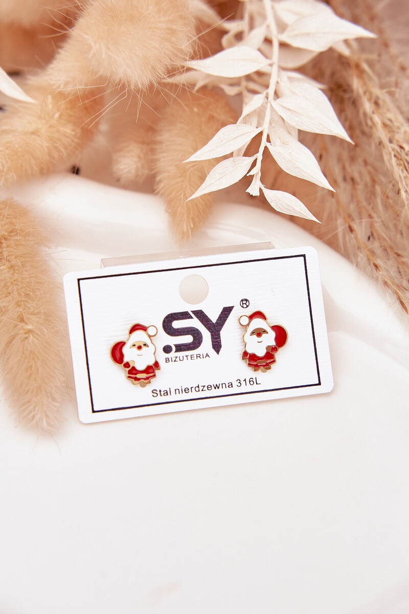 Náušnice Boto Santa Claus z chirurgickej ocele