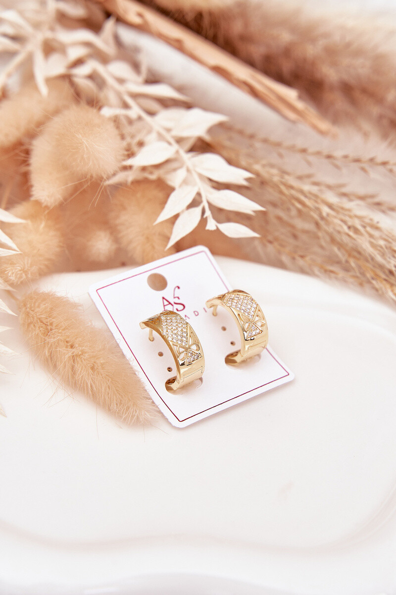 Dámske náušnice z chirurgickej ocele so zirkónmi