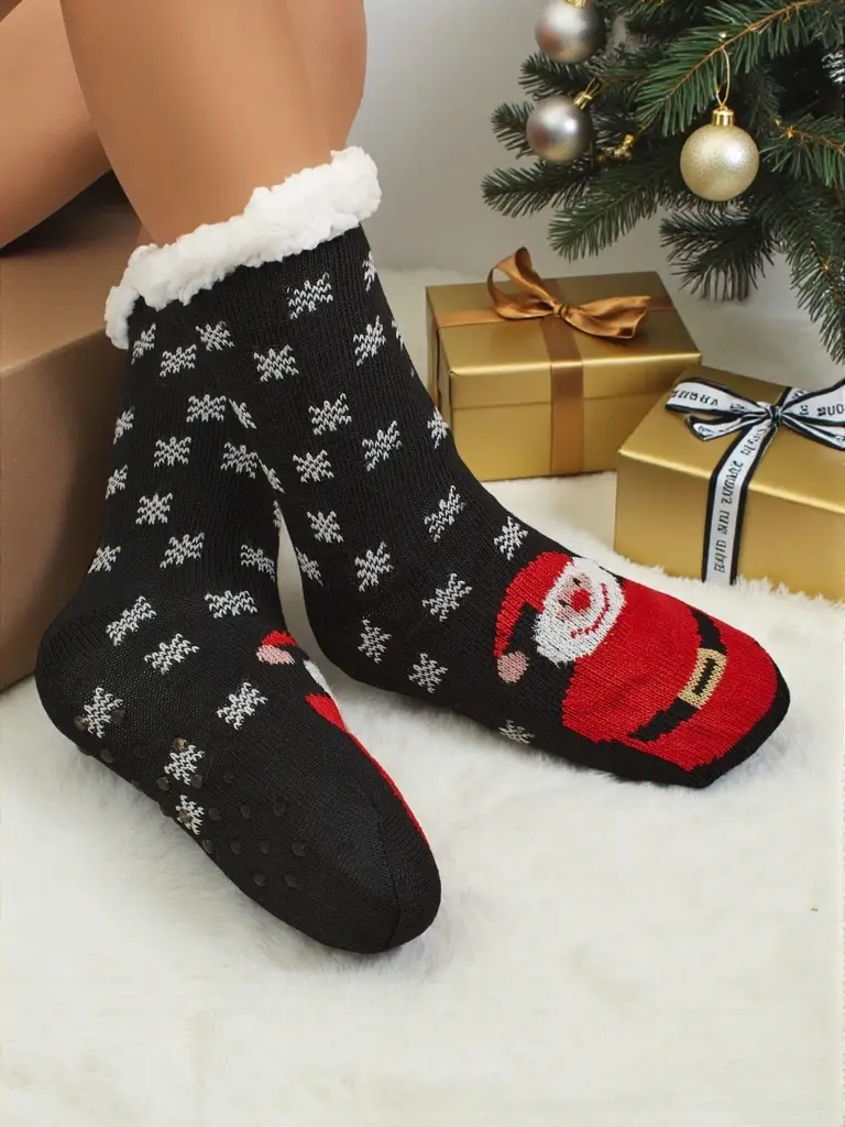 Vianočné ponožky s motívom Santa Clausa