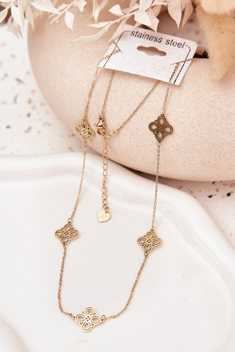 Náhrdelník Boto z nehrdzavejúcej ocele, zlatý