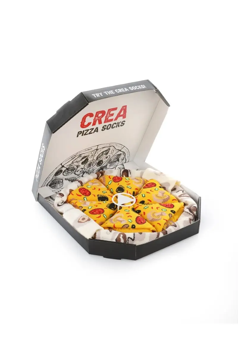 Veselé ponožky s motívom pizze