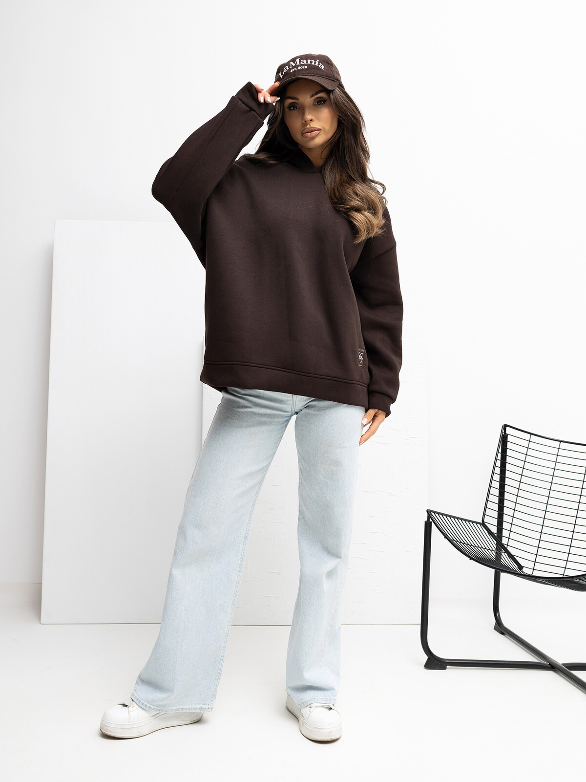 Sweatshirt-RV-BL-A1037.12-dark brown