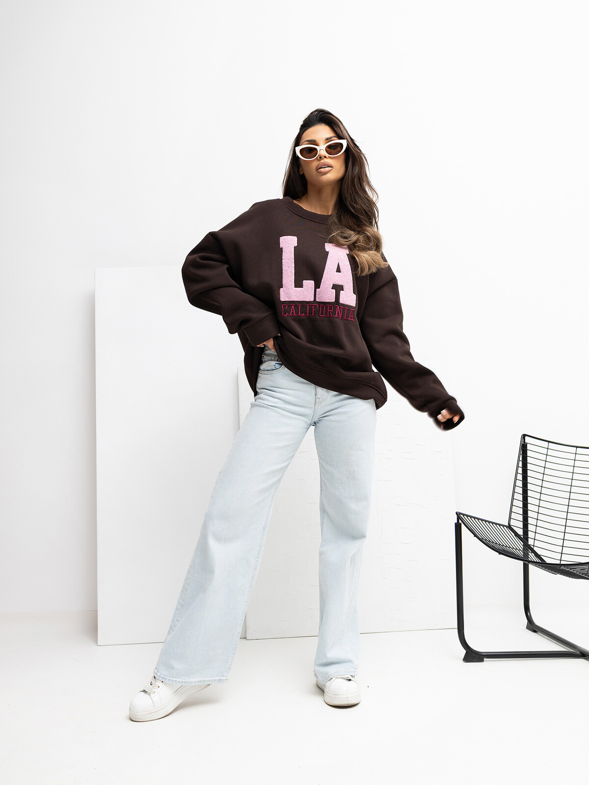 Sweatshirt-RV-BL-A1035.13-dark brown