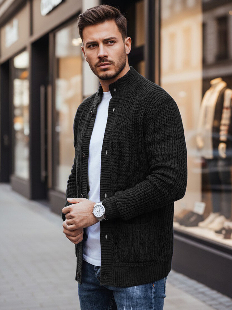 Pánsky sveter na zapínanie