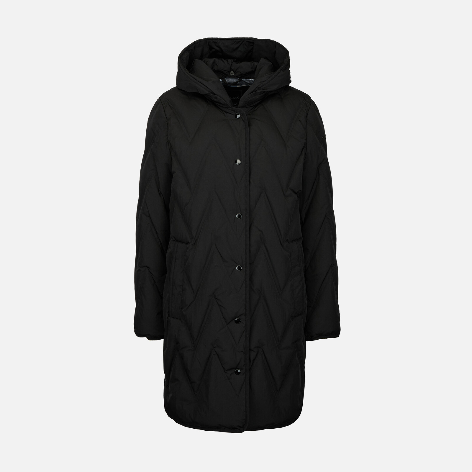 Black Women's Down Jacket Geox Plummery - Women's