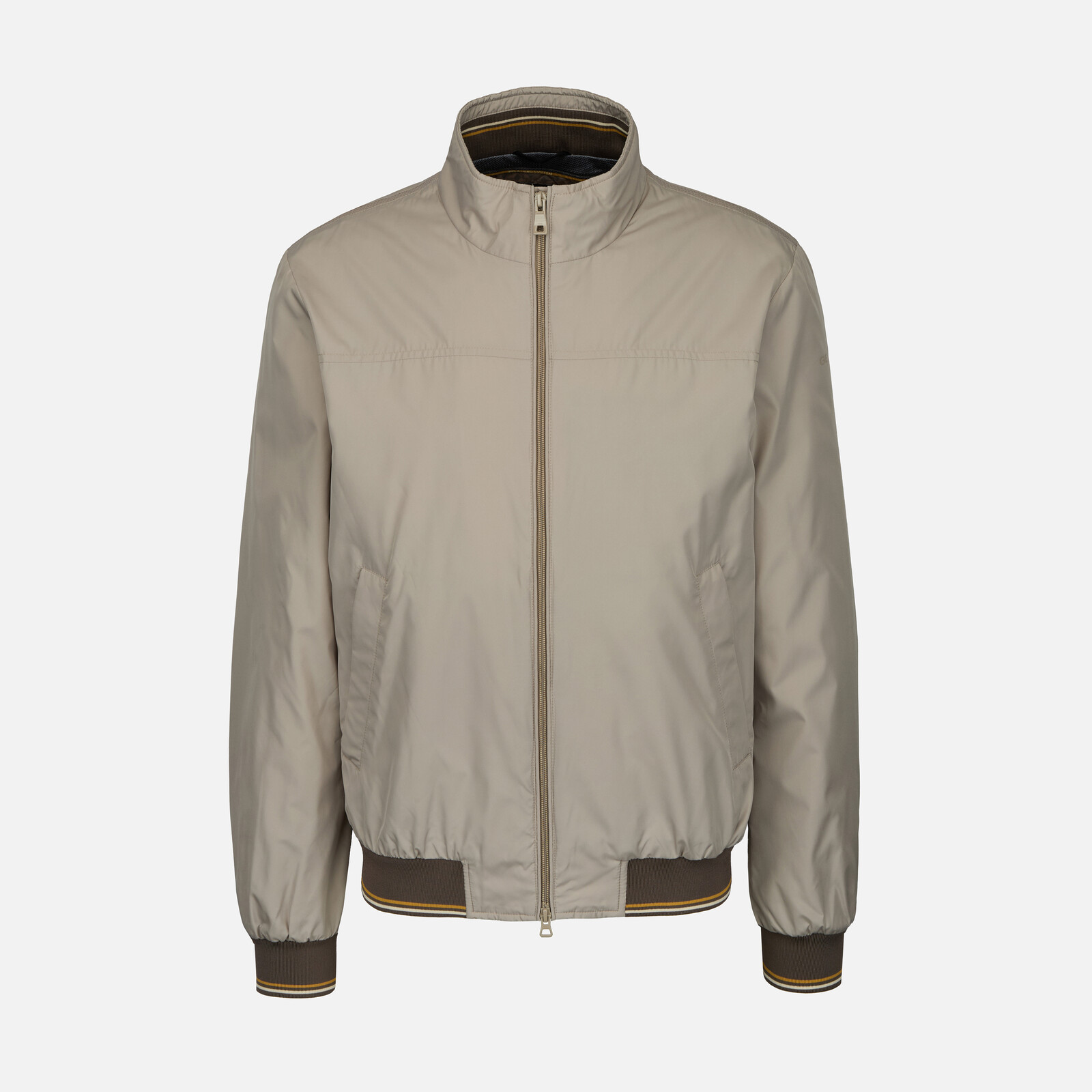 Beige Men's Bomber Jacket Geox Jharrod - Mens