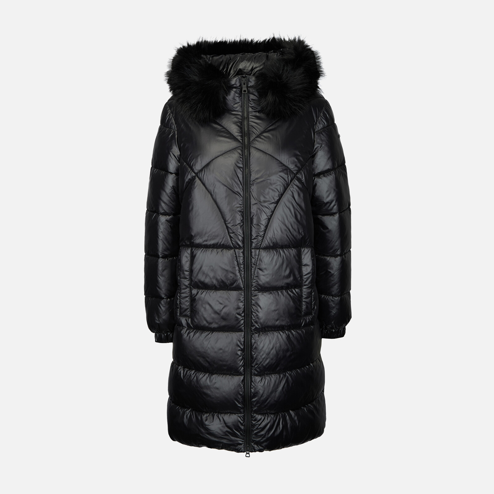 Black Women's Down Jacket Geox Backsie - Women's
