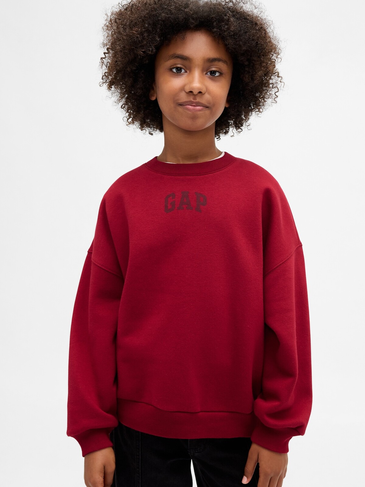 GAP Kids Oversize Sweatshirt Logo VintageSoft - Girls