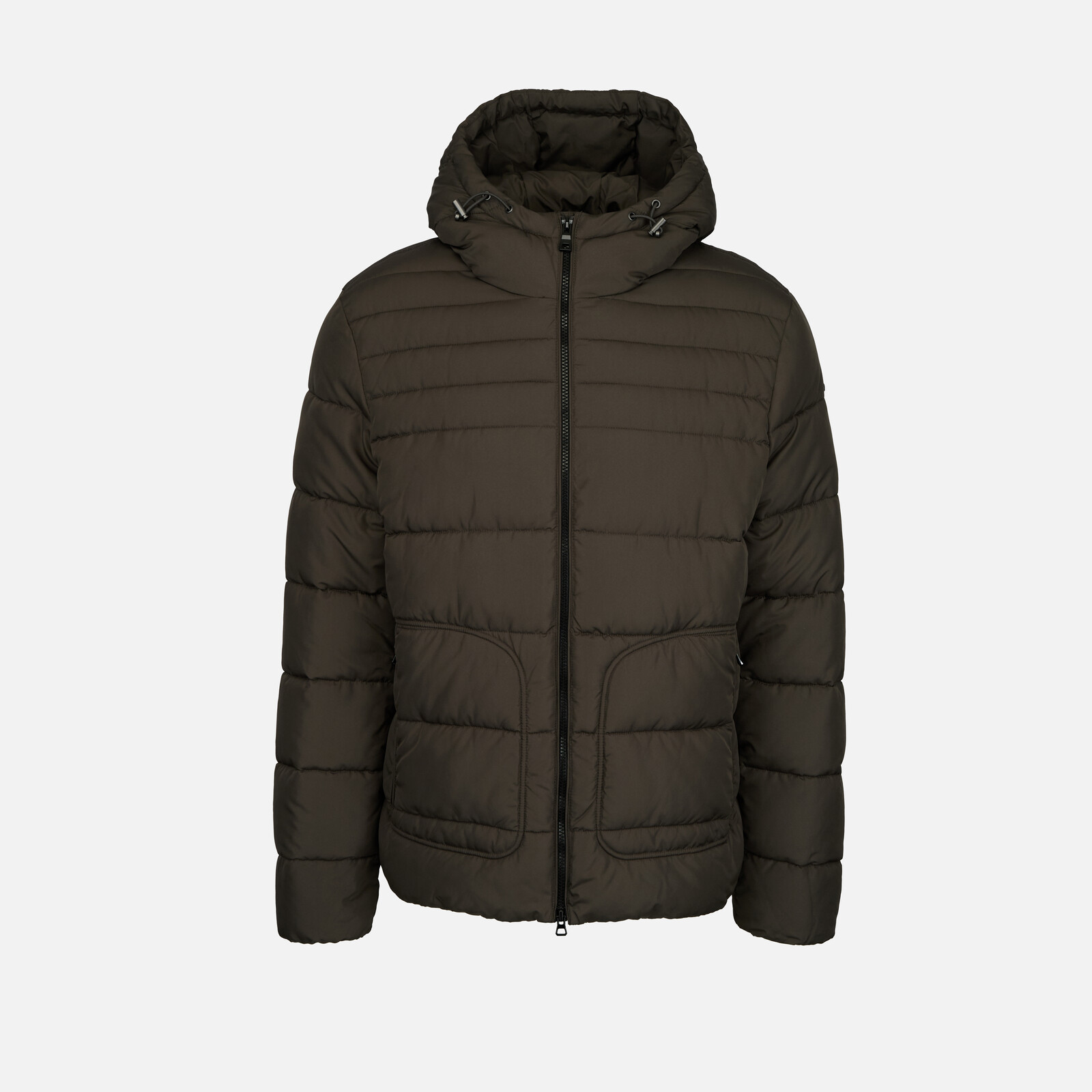 Dark Brown Men's Down Jacket Geox Magnete - Men's