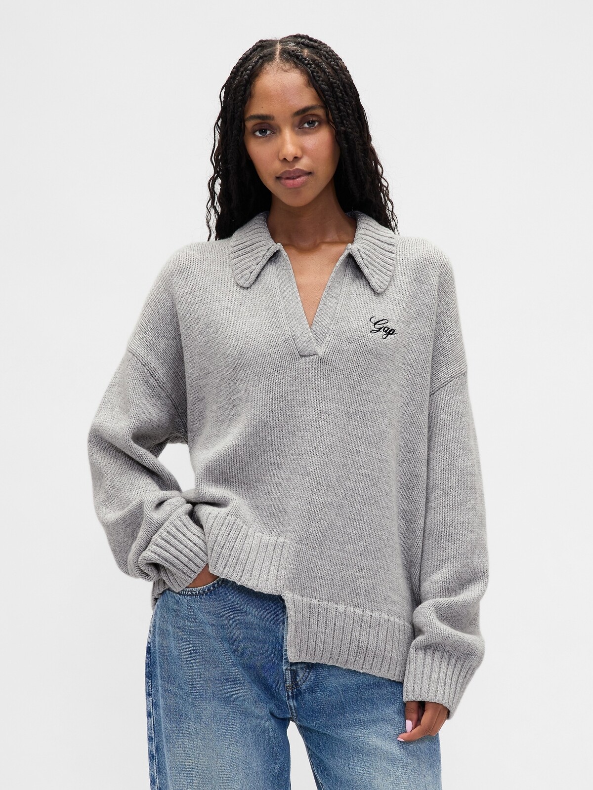 GAP Asymmetrical Wool Sweater - Women's