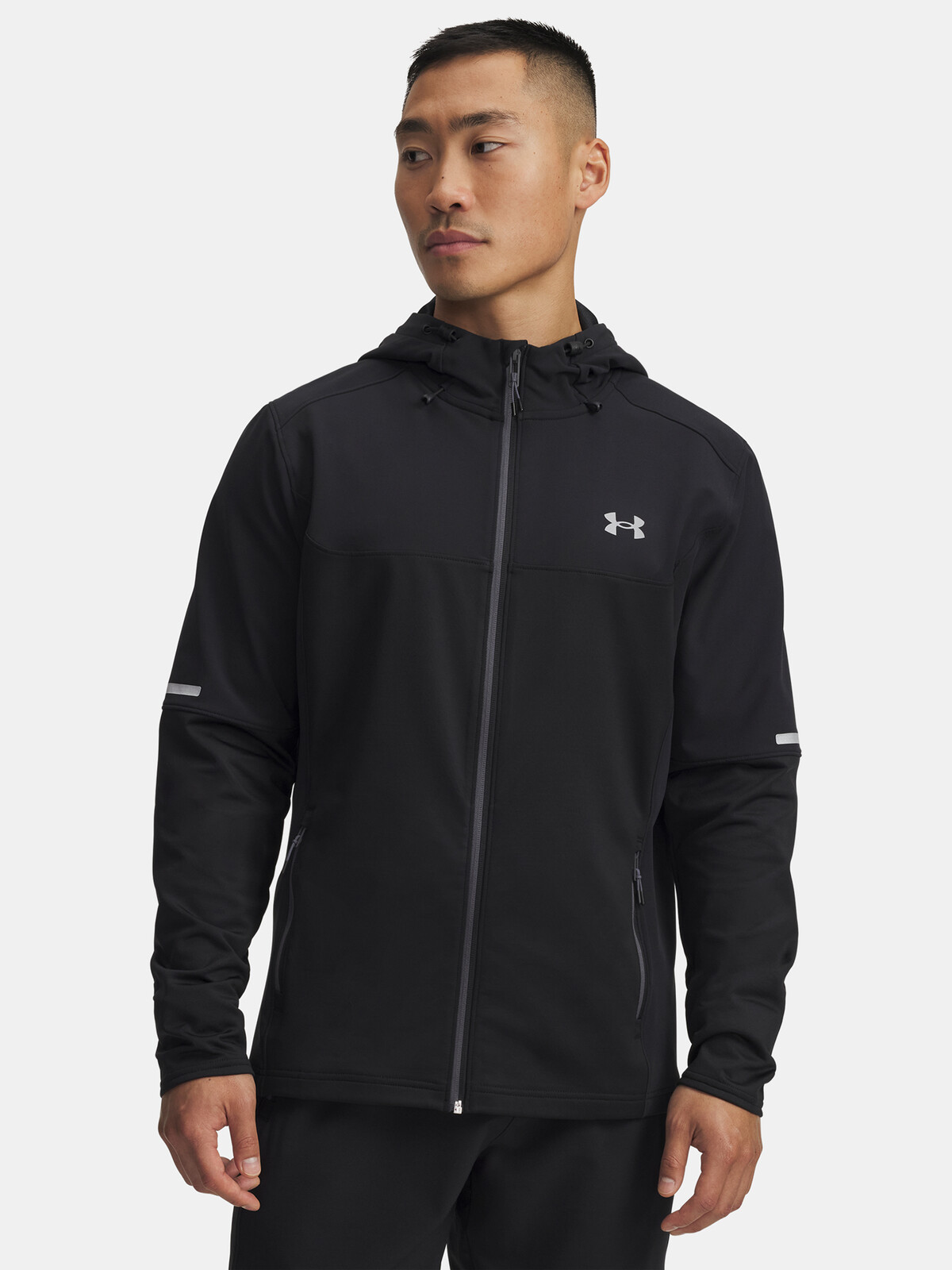 Men's Under Armour Utility Woven Winterized FZ-BLK Jacket - Mens