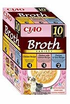 Churu Cat BOX Broth Chick&Chick.Salm&Chick.Tuna 10x40g