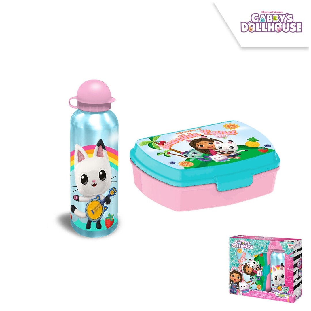 Euroswan Box na desiatu + fľaša - Gabby's Dollhouse