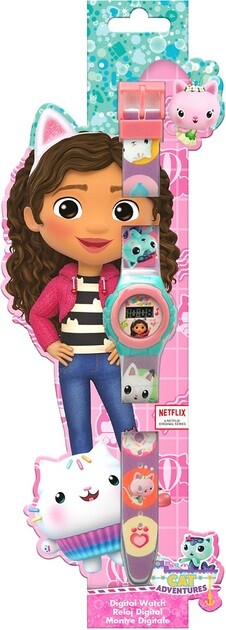 Euroswan Detské náramkové hodinky - Gabby's Dollhouse