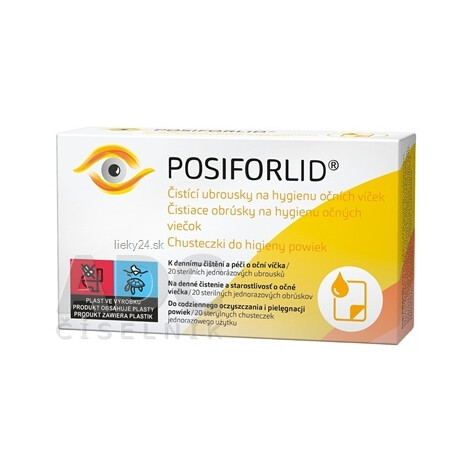 POSIFORLID Obrúsky na hygienu očných viečok