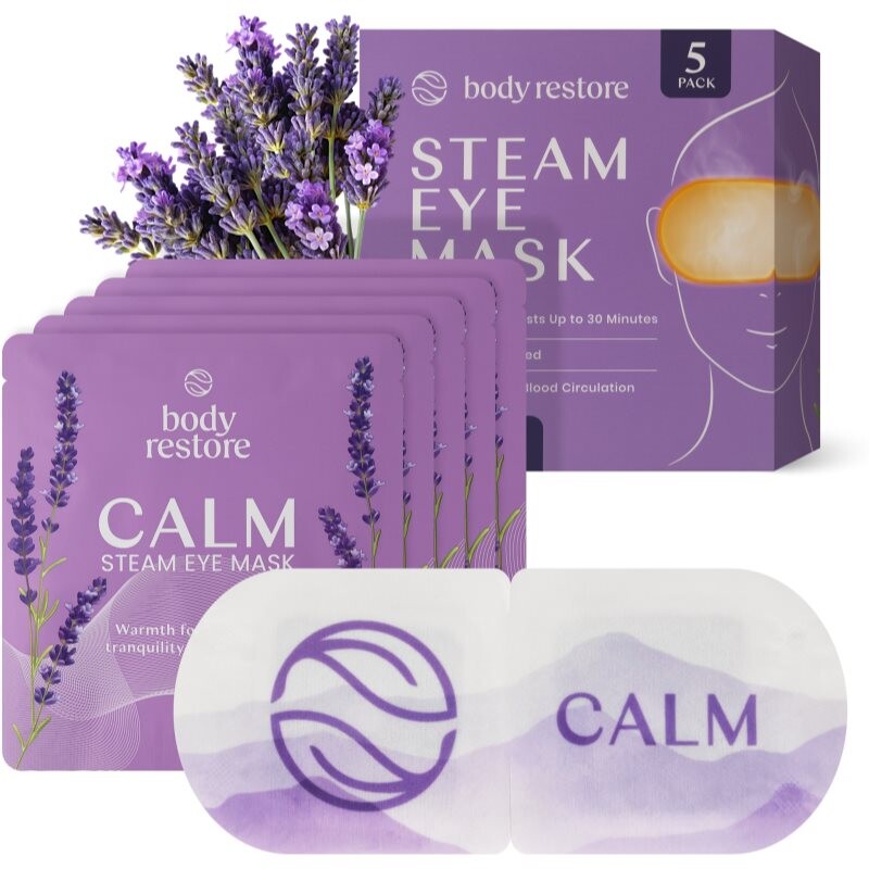 Body Restore Steam Eye Mask Lavender maska na očné okolie s vôňou levandule 5 ks